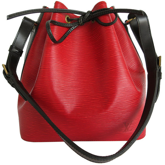 Louis Vuitton Handbags - LOUIS VUITTON Shoulder Bag Epi Petit Noe Leather Red Black Gold M91611